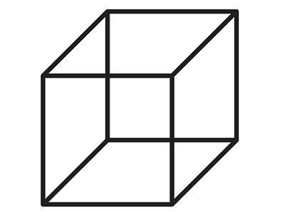 Figure A1.1: A 2D image of a 3D cube