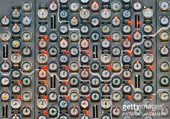 A Nuclear Power Plant Control Panel